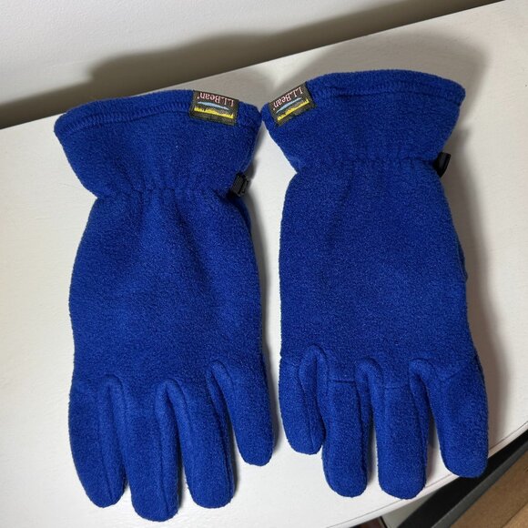 Women's Fleece Gloves with grippy palms from LL Bean, size L, Bright Marine Blue - Picture 1 of 7